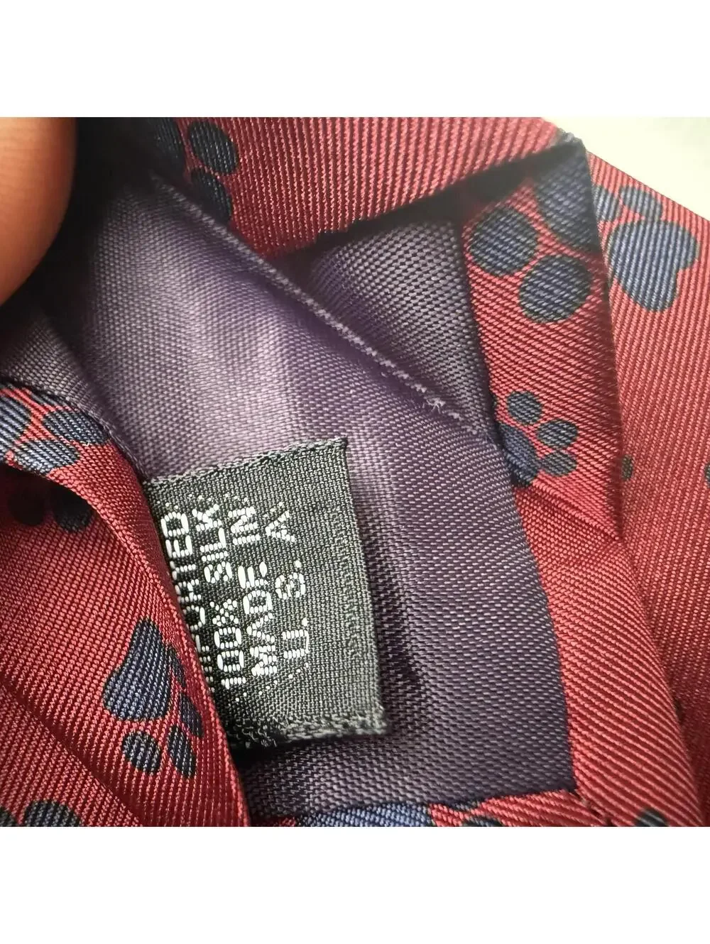VAC Veterinary Apparel Company Paw Print Tie Red Blue Dog Vet Novelty Necktie